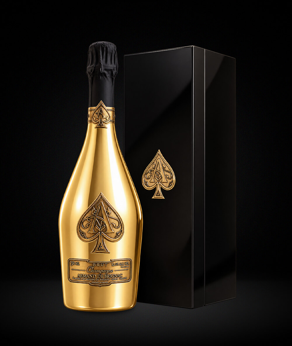 法國-黑桃王 璀璨金香檳(鋼琴烤漆禮盒)Armand de Brignac Ace of Spades Brut Gold Champagne